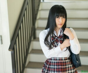 Asian schoolgirl Haruka..